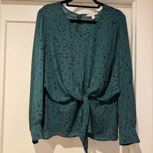 Animal print tie blouse, Chelsea28 from Nordstrom